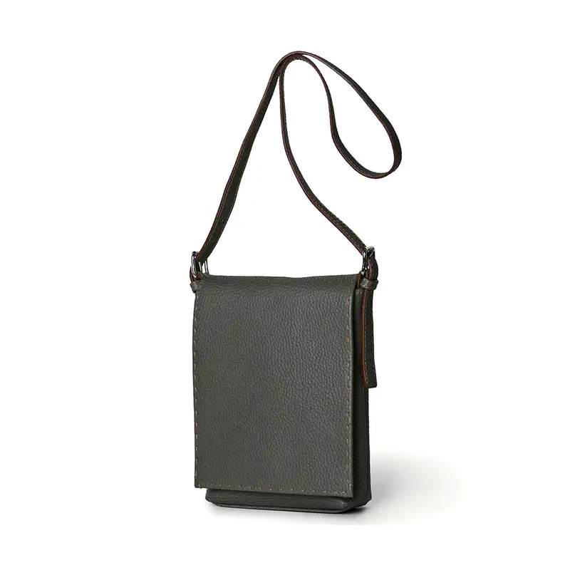 Borsetta "postino" Grigio