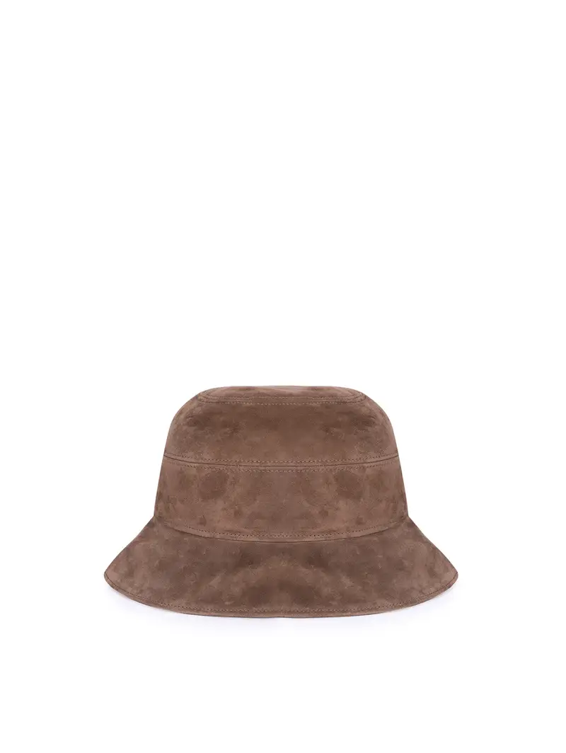 Cappello Bucket - Cloche In Camoscio (56-57cm)