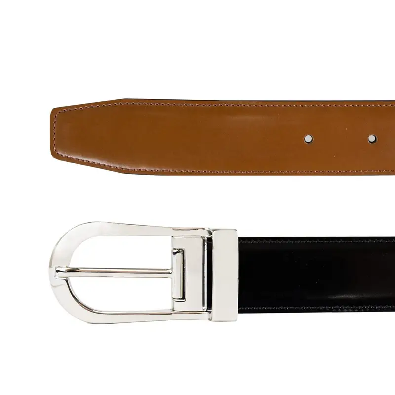 Cintura Reversibile Mod.07 Camel/nero Lucido Rosso Marrone