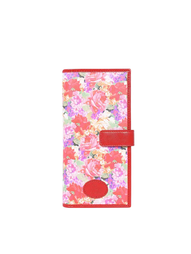 Portafoglio Donna Con Carte Di Credito Rosso