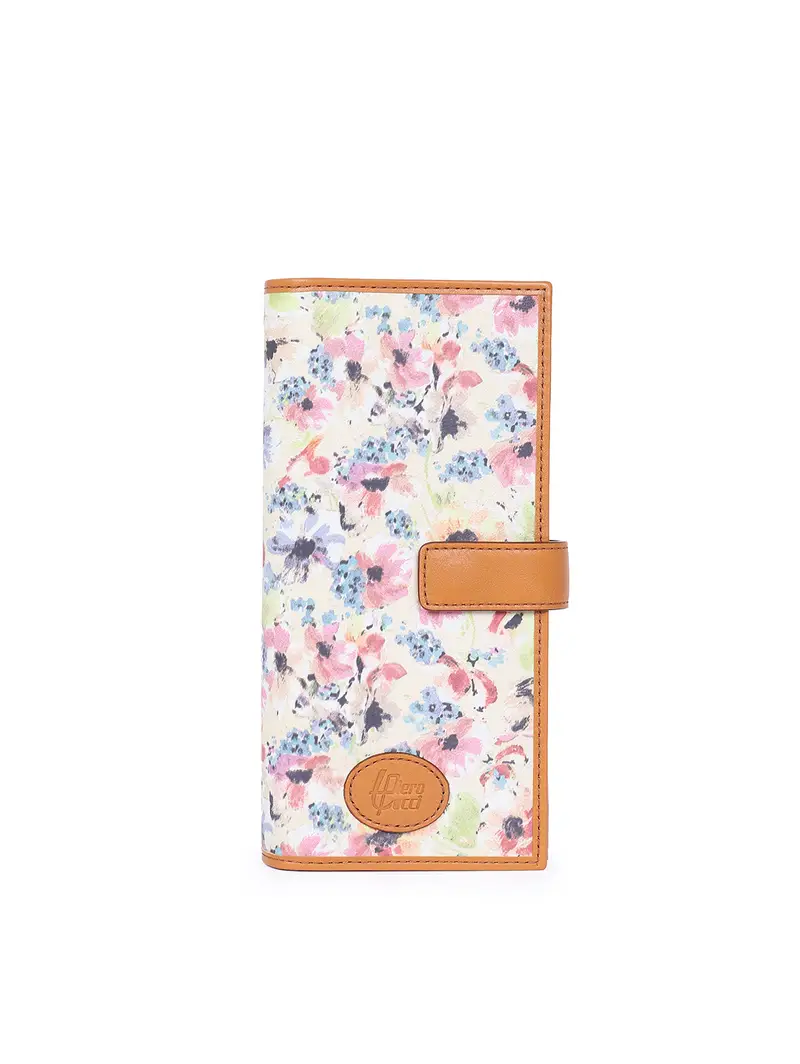 Portafoglio Donna Con Carte Di Credito Tabacco Marrone