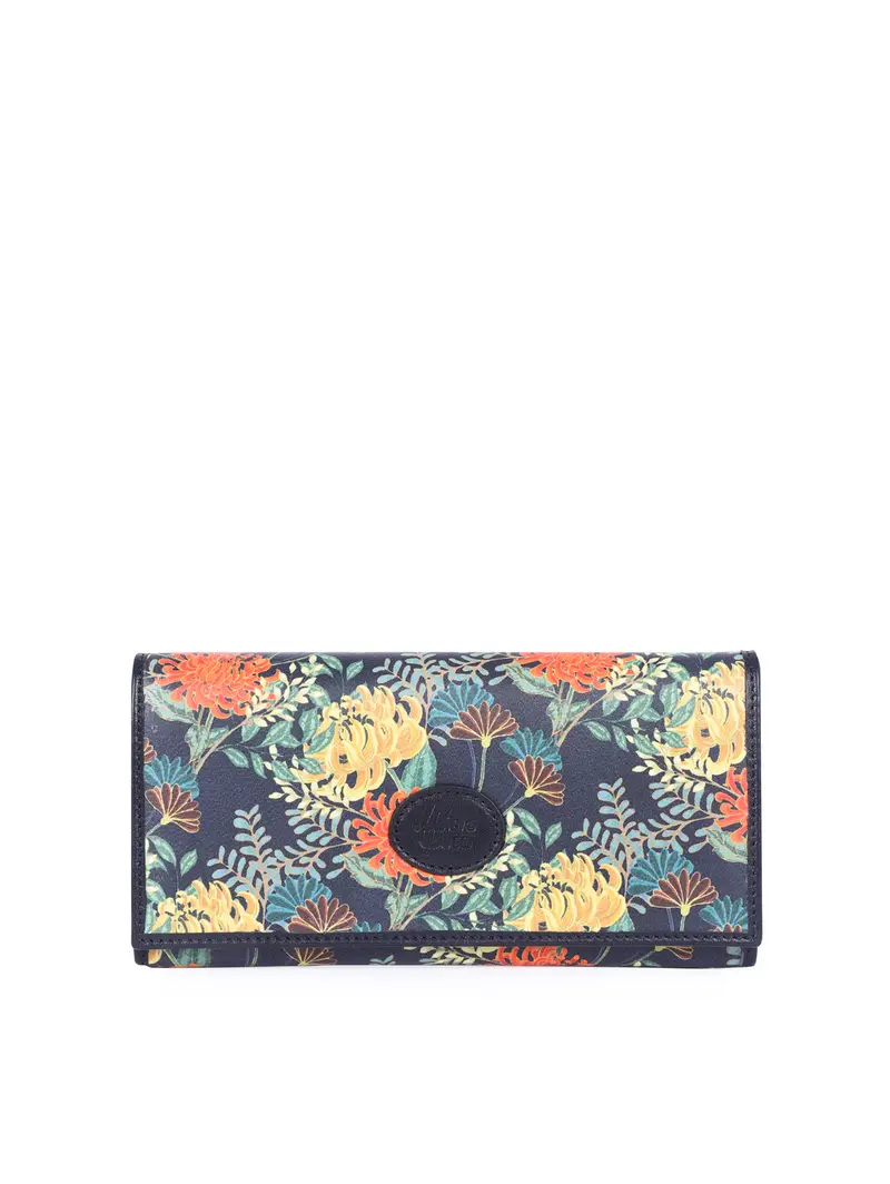 Portafoglio Sottile In Pelle Blu