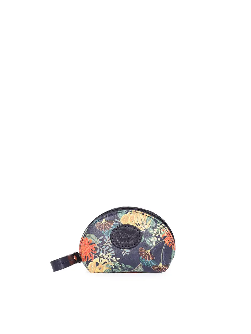 Portamonete In Pelle Blu