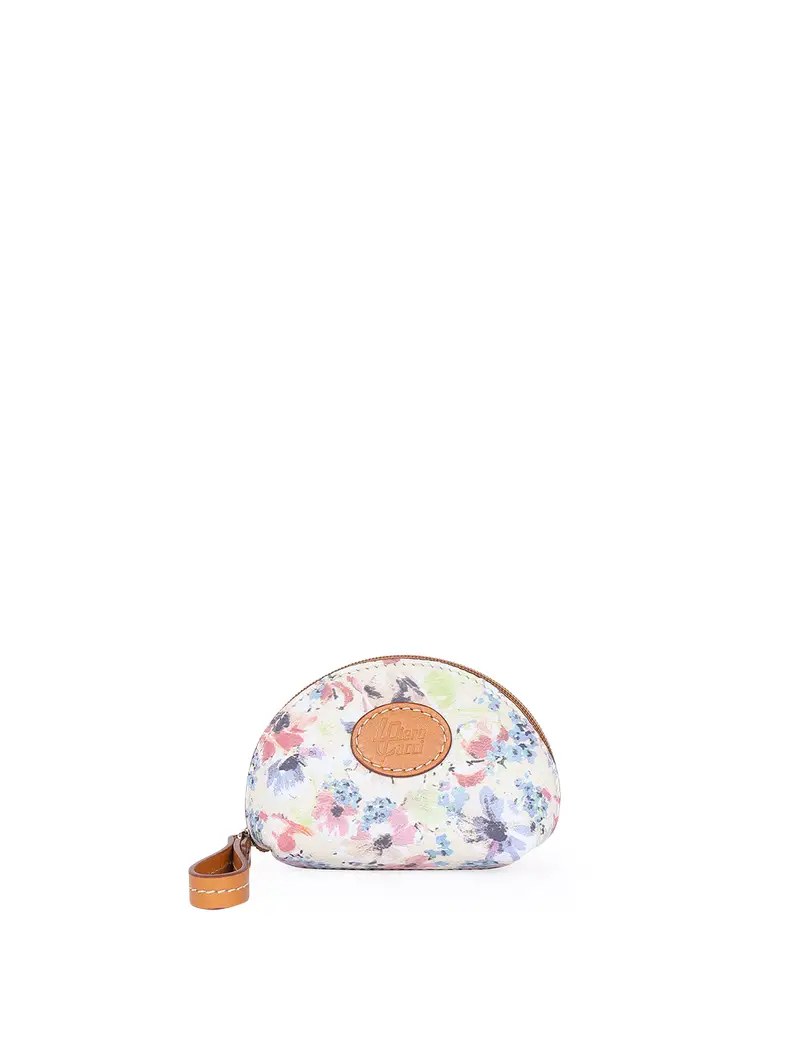 Portamonete In Pelle Tabacco Marrone