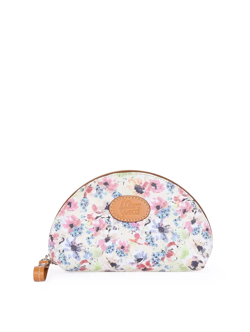 Trousse In Pelle Da Donna Tabacco Marrone