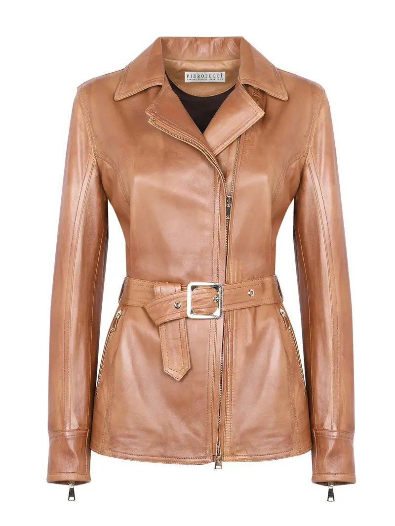 Giacca Con Cintura Zip Asimmetrica Eu