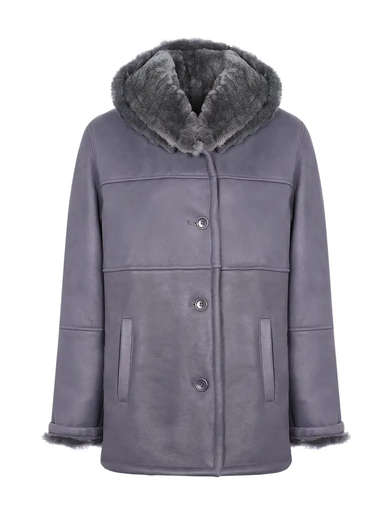 Giaccone Shearling Grigio Eu