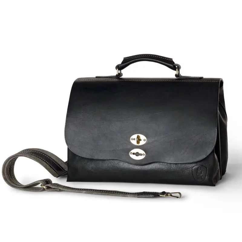 Leather Doctor's Bag Nero