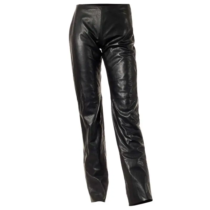 Pantaloni Da Donna In Pelle Eu