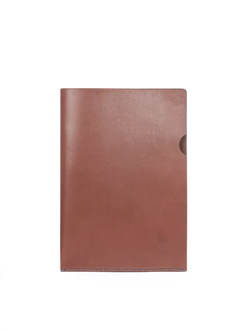 Porta Documenti A4 In Cuoio Moro Marrone