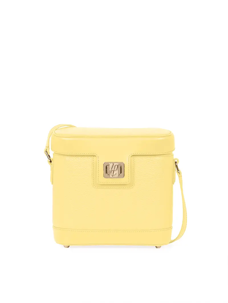 Borsa Tracolla Binocolo Lucretia Limone Giallo