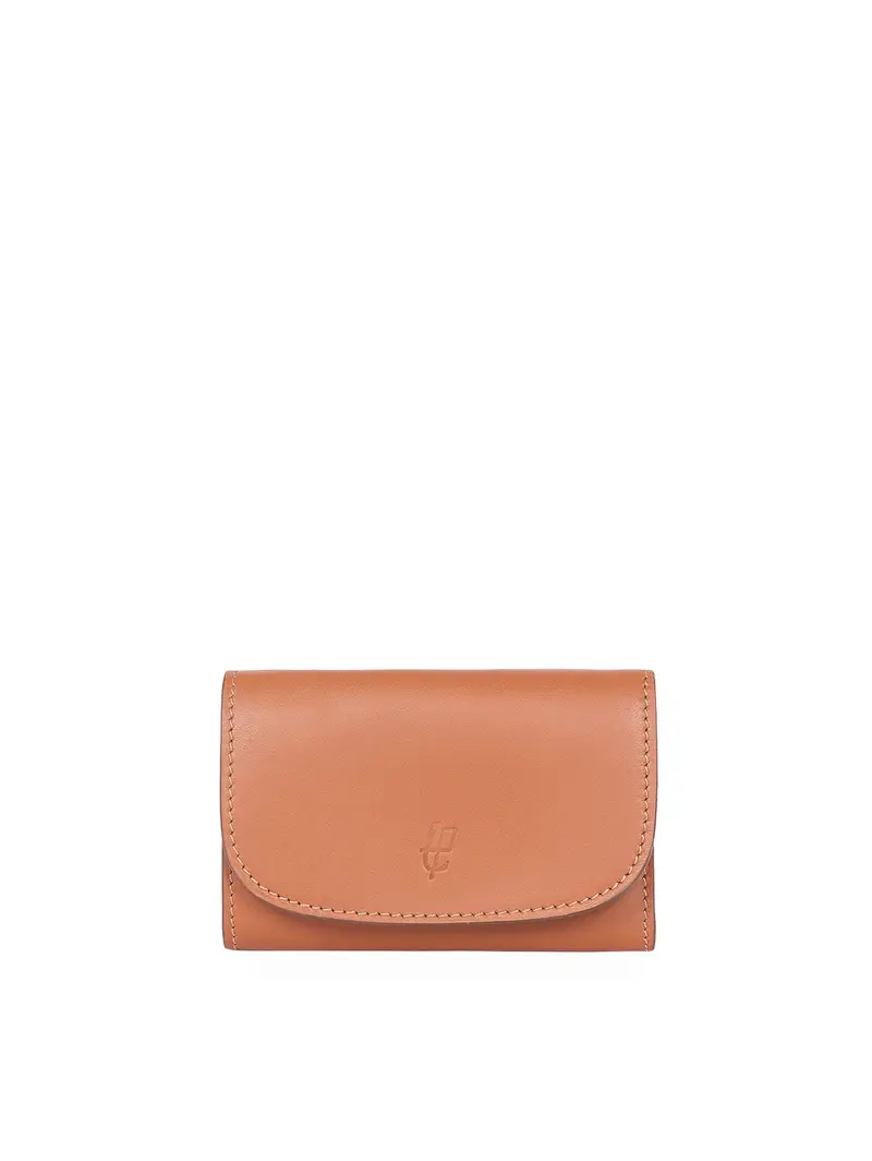 Pt1972 Portafoglio Compatto In Pelle Ruggine Marrone