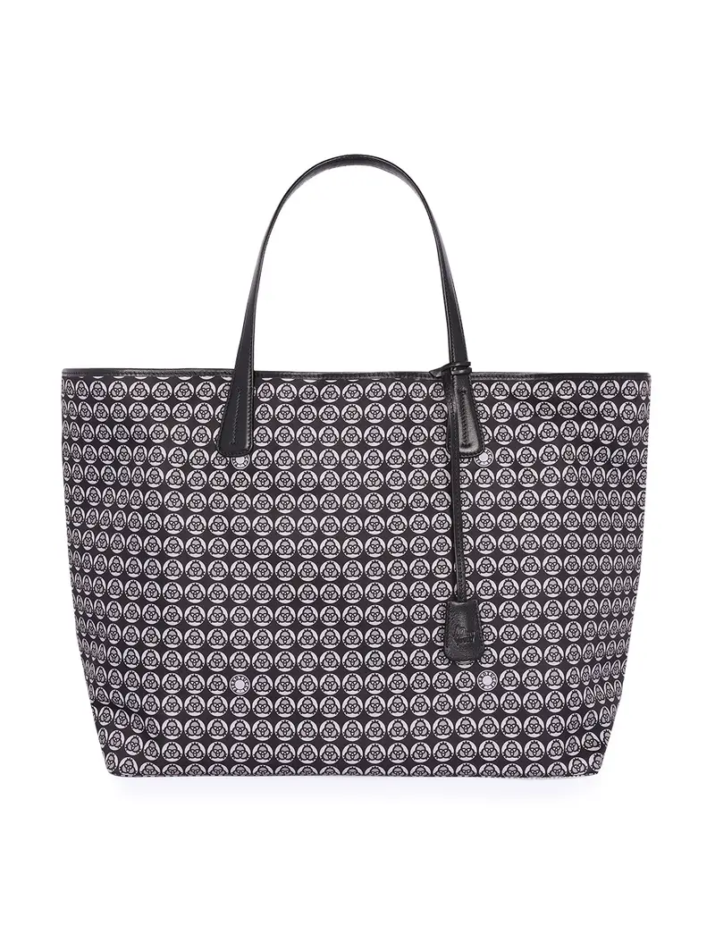 Rinascimento Shopper Grande Nylon Pelle Nero