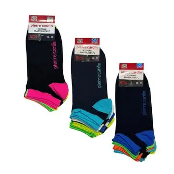 CALZINO PARISCARPA UNISEX FLUO PIERRE CARDIN PC376 (5 PAIA)