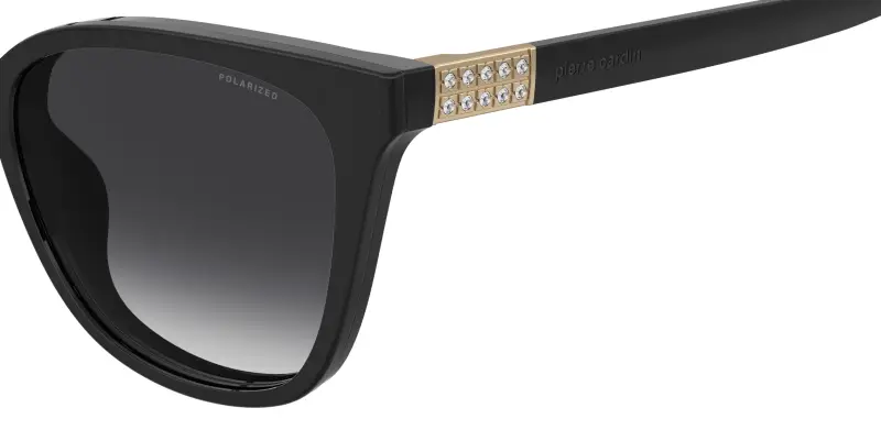Donna Pierre Cardin P C 8550/C 807/WJ Montature da vista Acetato Nero Grigio Cat Eye Polarizzata Sfumato miniatura 3
