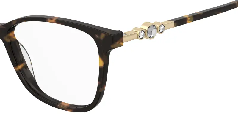 Donna Pierre Cardin P C 8555 086 Montature da vista Acetato Havana Squadrata Normale miniatura 3