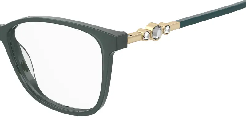 Donna Pierre Cardin P C 8555 1ED Montature da vista Acetato Verde Squadrata Normale miniatura 3