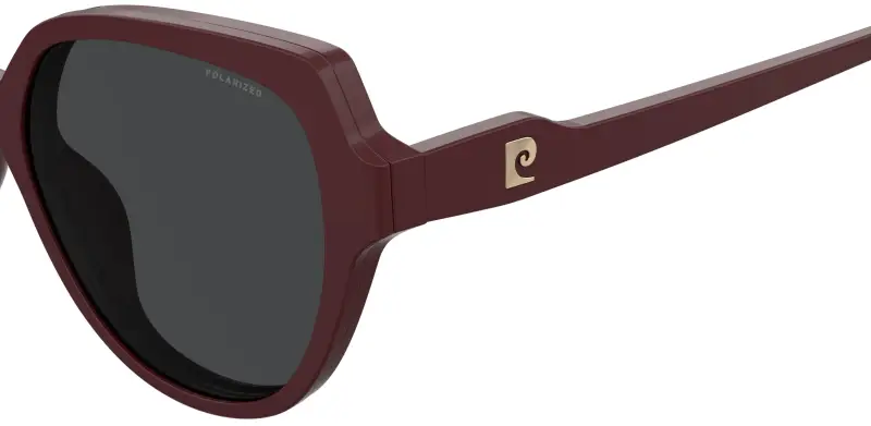 Donna Pierre Cardin P C 8556/C LHF/M9 Montature da vista Acetato Bordeaux Grigio Cat Eye Polarizzata miniatura 3