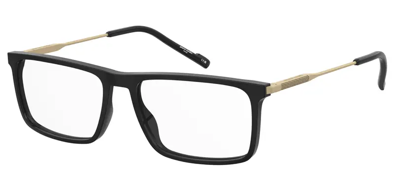 Pierre Cardin Uomo P.C. 6287 807 Montature da vista Acetato Nero Squadrata Normale