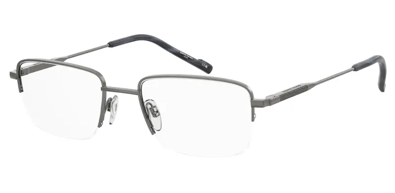 Pierre Cardin Uomo P.C. 6912 R80 Montature da vista Metallo Rutenio  Squadrata Normale