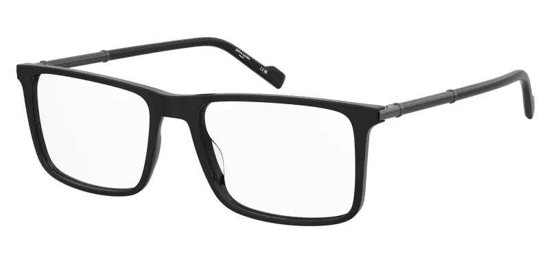 Uomo Pierre Cardin P C 6291 284 Montature da vista Acetato Nero Squadrata Normale