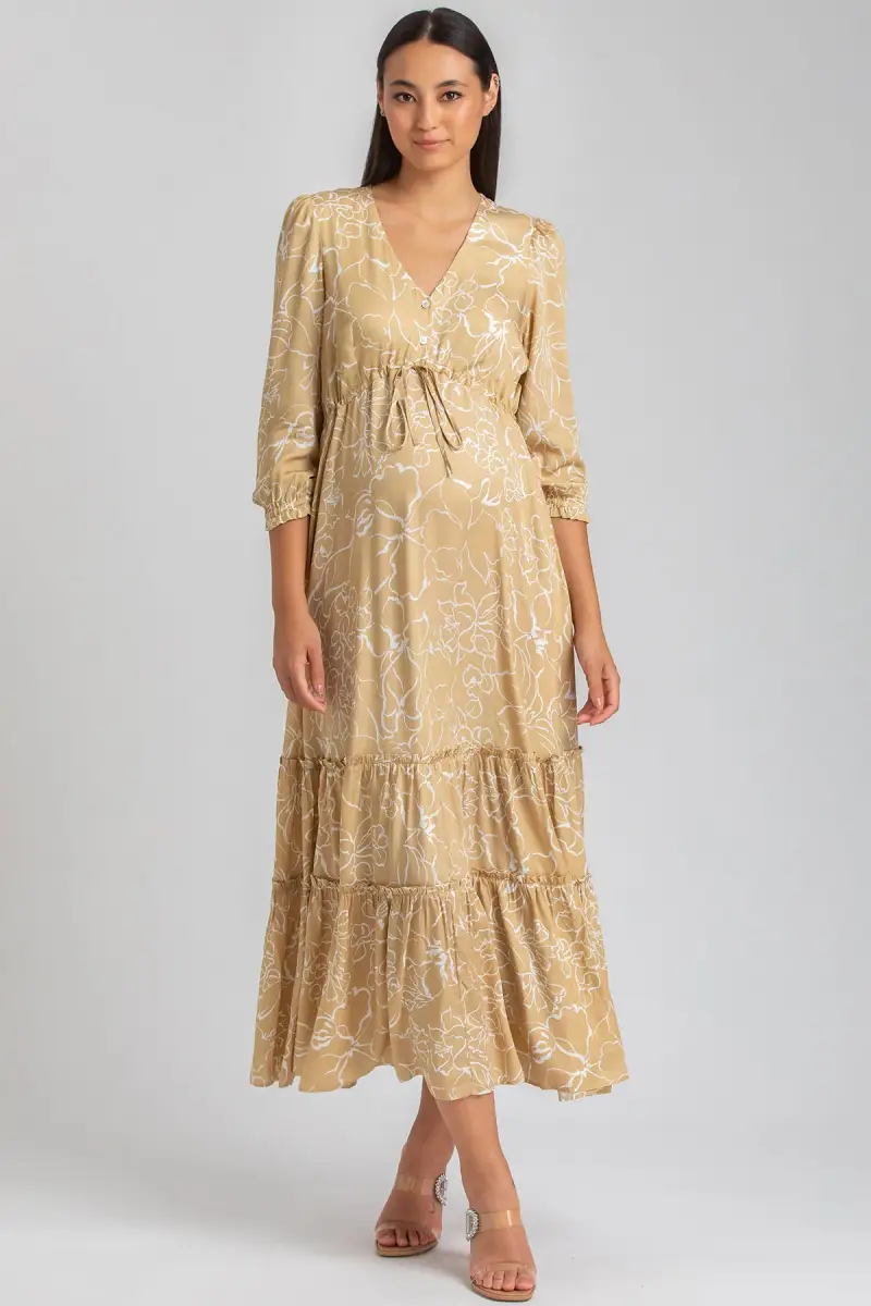 ALLEGRA QD51 | Abito Premaman e Allattamento a Maniche Lunghe