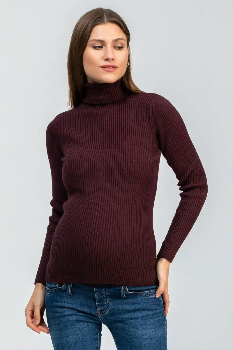 AURORA | Maglia Premaman Bordeaux a Costine