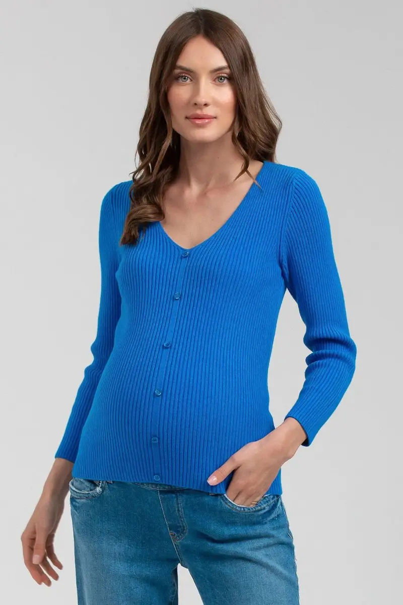 BELLA | Maglia Premaman Blu con Manica 3/4