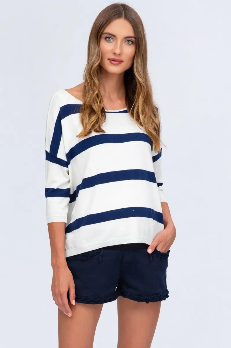 BONNIE MINI SHORTS BLU | Pantaloncini Premaman in Cotone