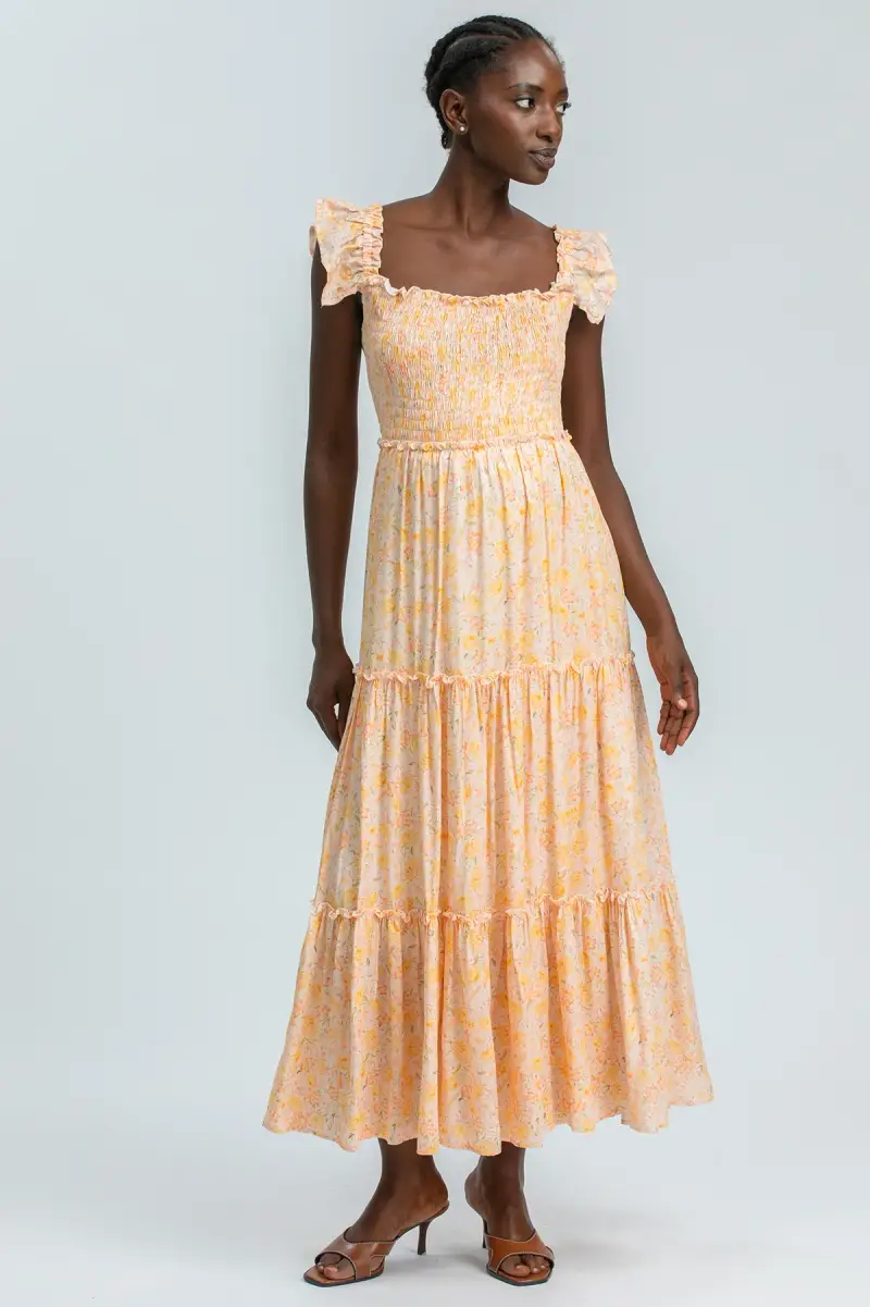 CLOÉ QB65 | Abito Premaman Lungo con Stampa