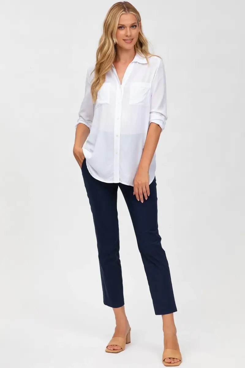 ELWOOD | Pantaloni Premaman Elasticizzati Blu