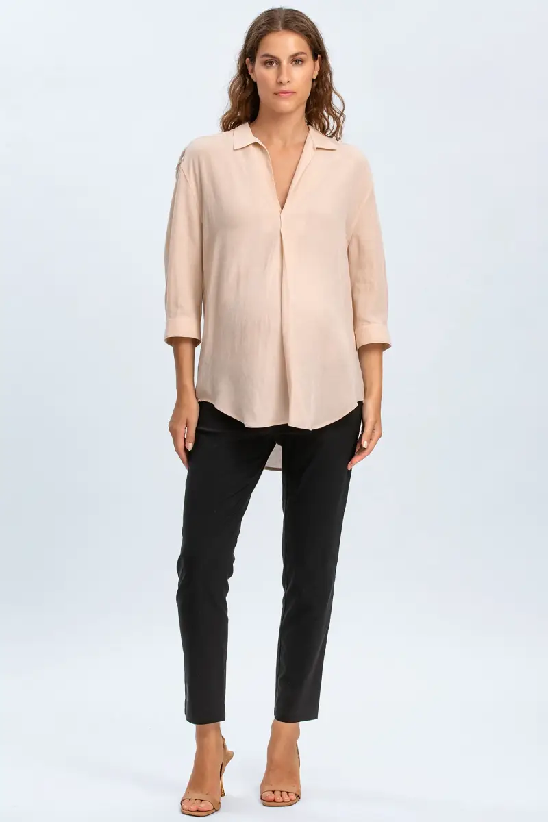 ELWOOD | Pantaloni Premaman Elasticizzati Neri