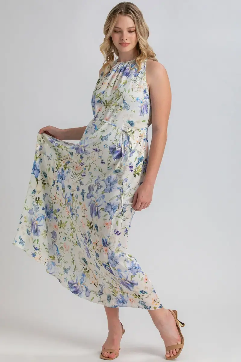 FRANCESCA QA44 | Maxi Abito Premaman Stampato