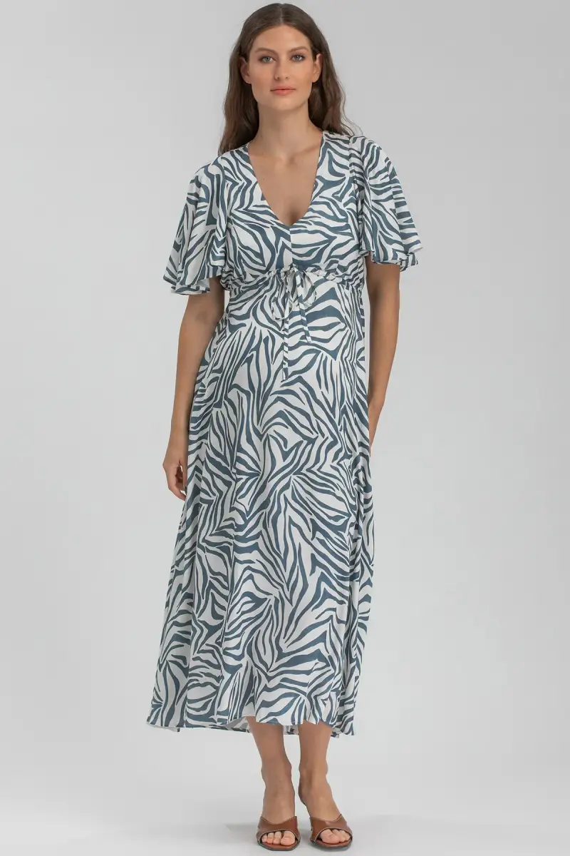 VALENTINA QA67 | Maxi Abito Premaman Stampato