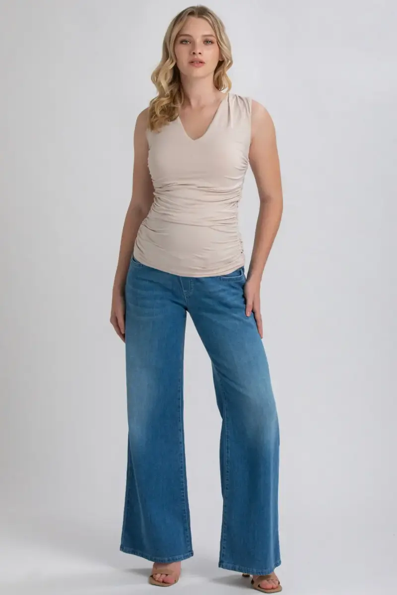 WIDE LEG WA02 | Jeans Premaman a Gamba Larga