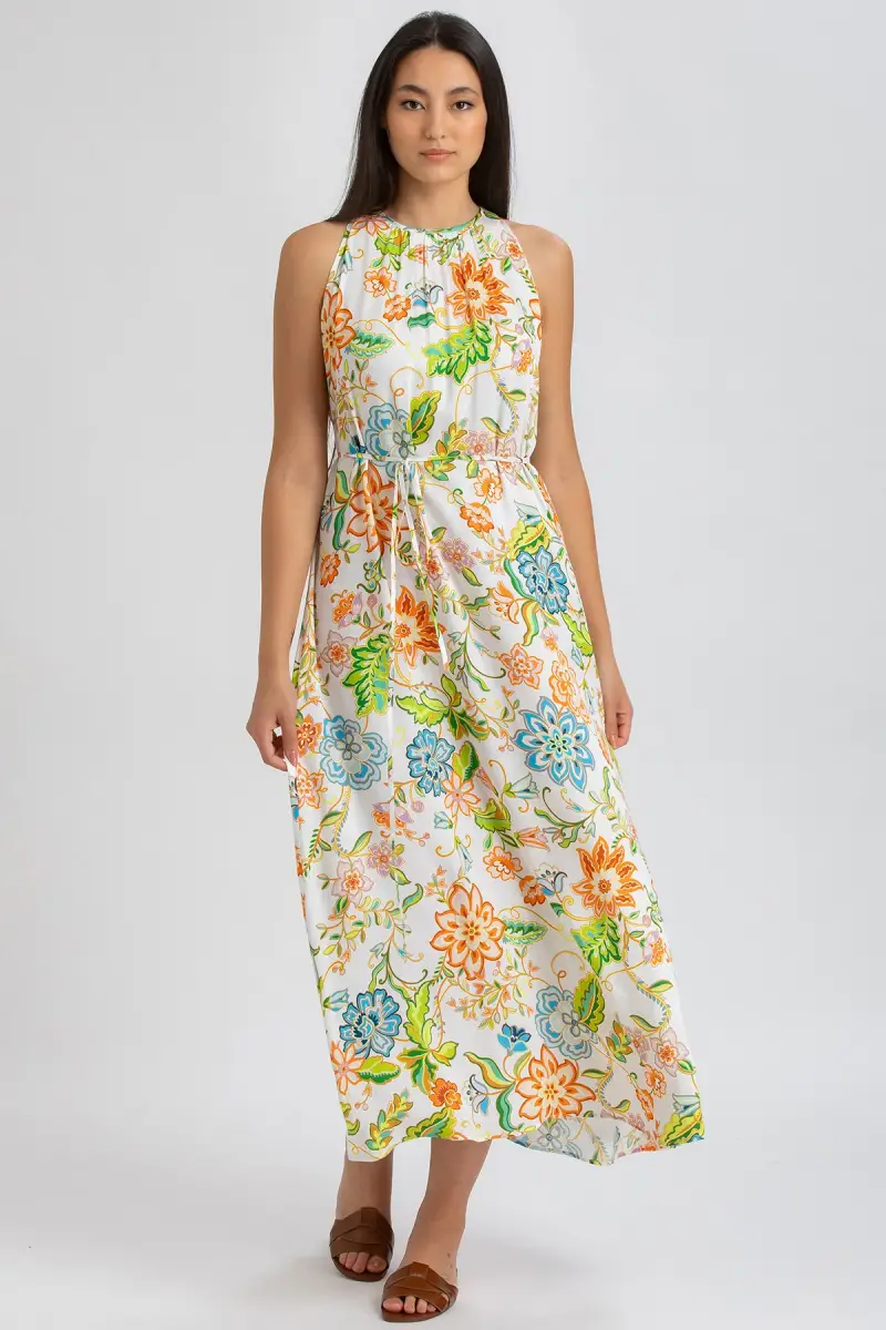 FRANCESCA Q162 | Maxi Abito Stampato