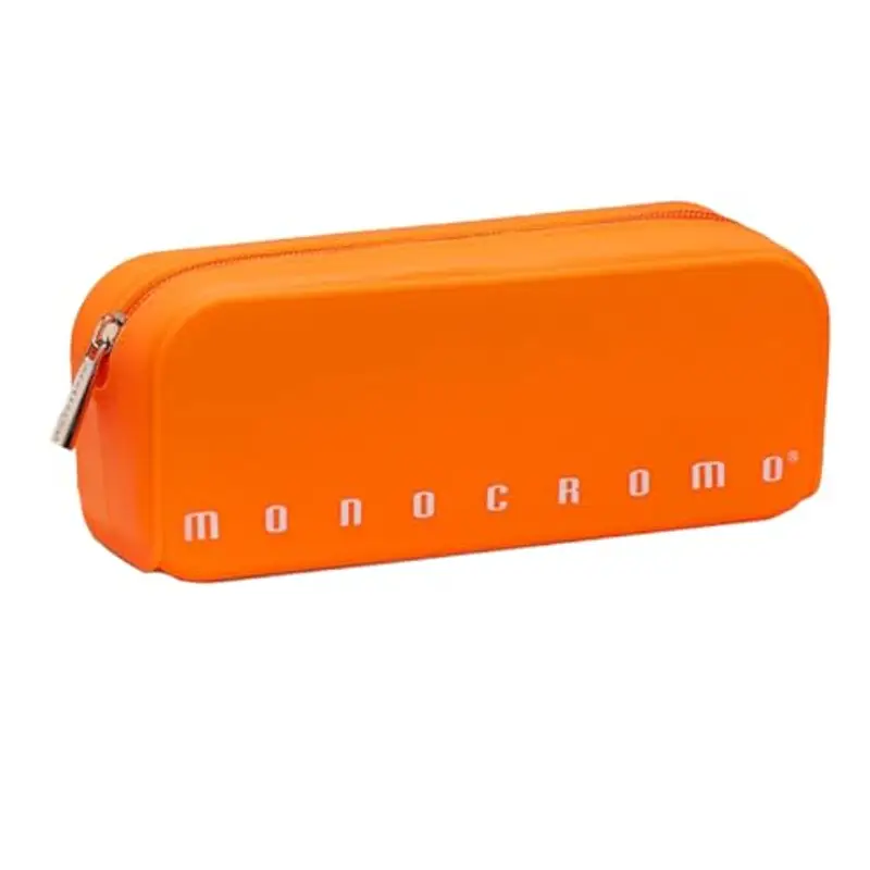 Pigna, Astuccio Bustina in morbido Silicone, Monocromo FLUO, Colore Arancio, Confezionato singolarmente