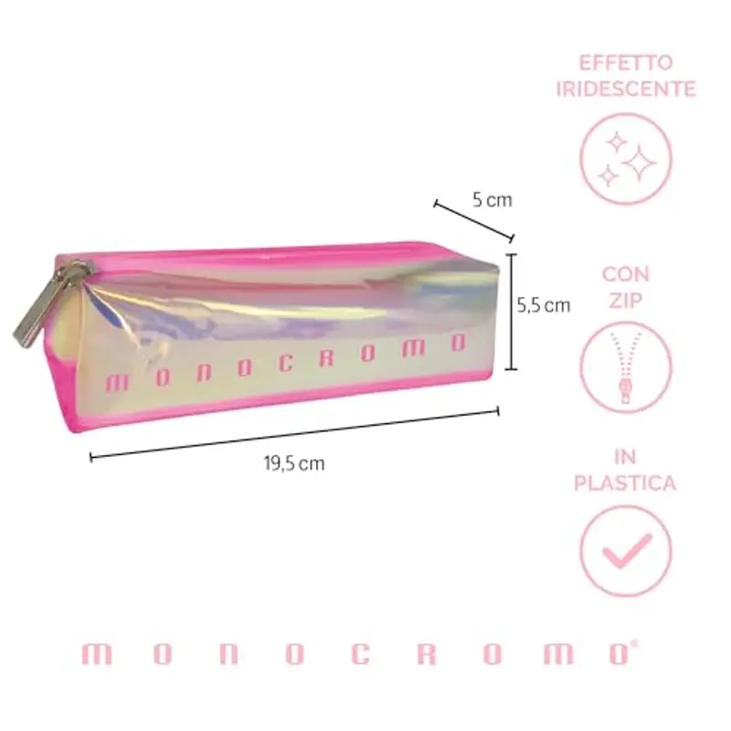 Pigna, Astuccio Bustina IRIDESCENT, 19, 5X5X5 cm., rosa trasparente, Confezionato singolarmente miniatura 2