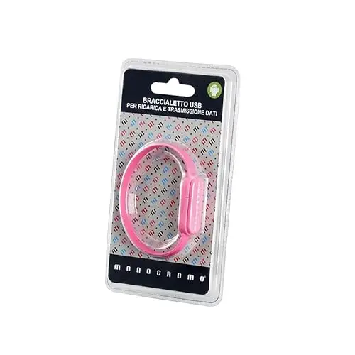 Pigna, Braccialetto MONOCROMO PATTERN, bracciale ricarica e trasmissione dato, rosa, 1 miniatura 3