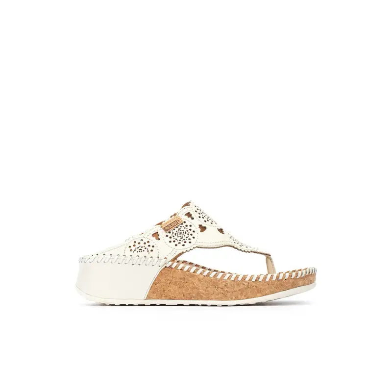 Infradito con zeppa in pelle donna Pikolinos Marina