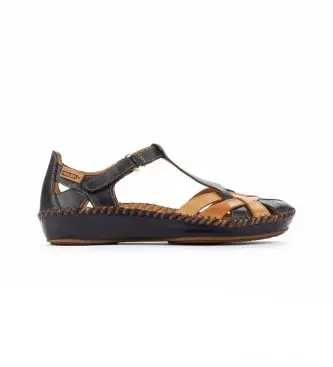 per donna 655-0732C5 Sandali P Vallarta 655 marine (35), Pelle, Casual, Navy