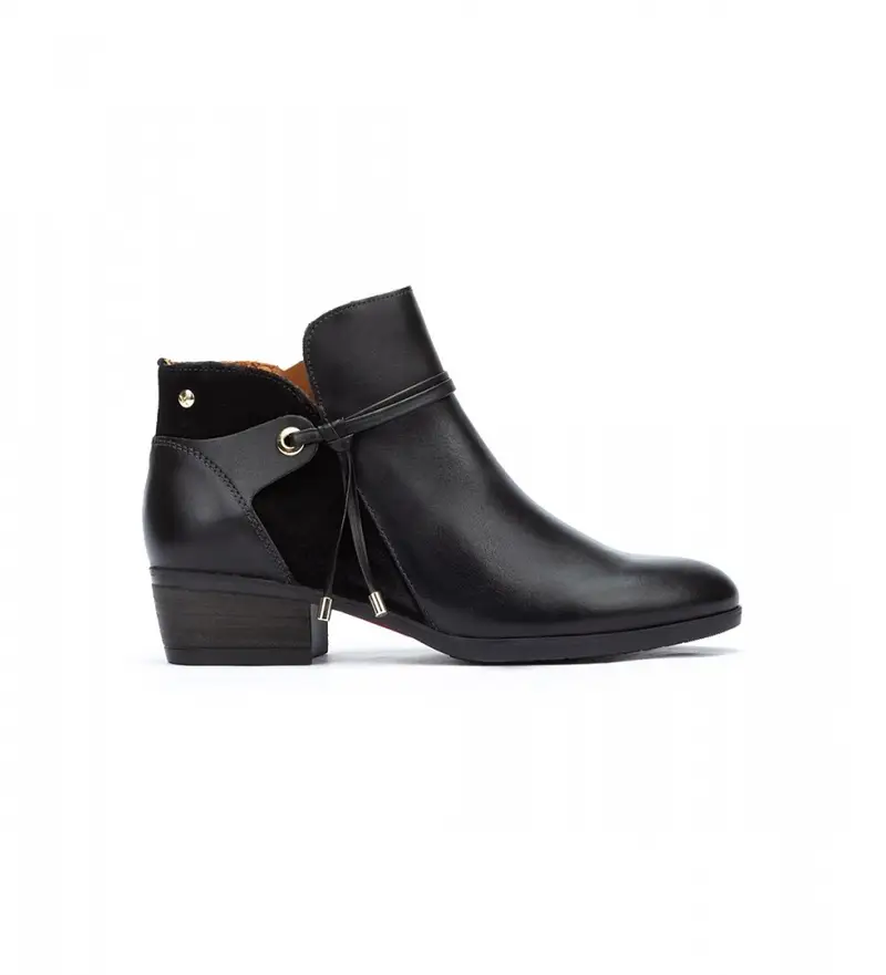 per donna. W1U-8505 Stivaletto Daroca W1U-8505 in pelle nera (36), Nero, 3 a 5cm, Cerniera, Casual