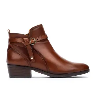 per donna W1U-8901C1 Stivaletti in pelle Daroca marrone (41), 3 a 5cm, Cerniera, Casual