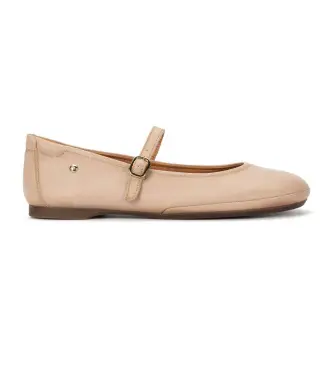 per donna W2S-2631CO Ballerine Carmona in pelle beige (36), Basso, Fibbia, Casual