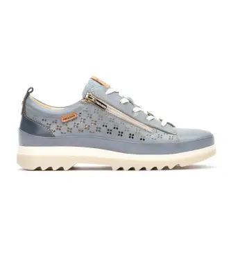 per donna W3W-6841C1 Sneakers Vigo in pelle blu (36), 3 a 5cm, Stringhe, Cerniera, Casual