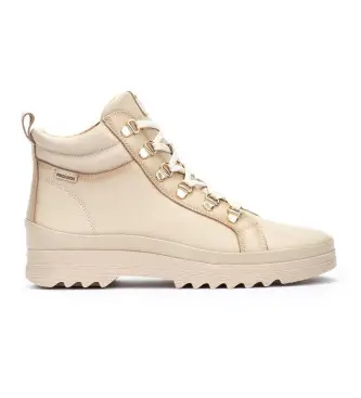 per donna W3W-8564C11 Stivaletti Vigo in pelle bianca crema (36), Bianco, Beige, Basso, Cerniera, Casual