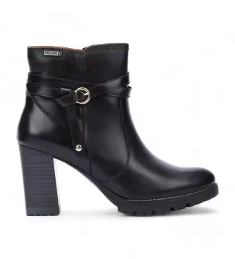 per donna W7M-8806 Stivaletti in pelle Connelly neri (35), Nero, 5 a 8cm, Cerniera, Casual