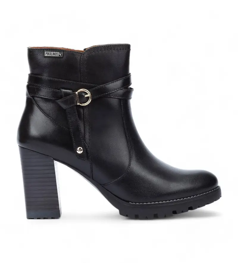 per donna. W7M-8806 Stivaletti in pelle Connelly neri (36), Nero, 5 a 8cm, Cerniera, Casual