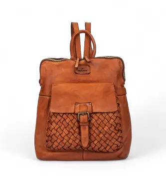 per donna WHA-726 Zaino marrone Faura (OSFA), Casual, Pelle