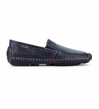 per uomo 09Z-3100 Mocassini in pelle Jerez blu navy (44), Basso, Nessuno, Casual
